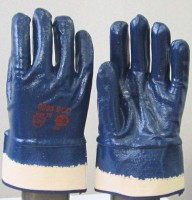 Перчатки нитриловые - полный облив, манжета крага -  арт.0533 - продажа оптом от производителя "Промтекстиль-Урал"