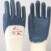 Перчатки нитриловые - частичное покрытие, манжета резинка -  арт.7002/1 - продажа оптом от производителя "Промтекстиль-Урал"