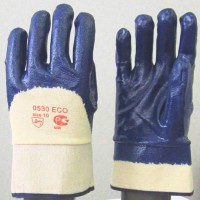 Перчатки нитриловые - частичный облив, манжета крага -  арт.0530 - продажа оптом от производителя "Промтекстиль-Урал"